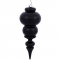 14 inch Shiny Black UV Protected Finial Ornament