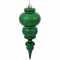 14 inch Shiny Emerald UV Protected Finial Ornament