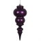 14 inch Matte Plum UV Protected Finial Ornament