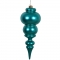 14 inch Matte Teal UV Protected Finial Ornament