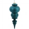 14 inch Shiny Teal UV Protected Finial Ornament