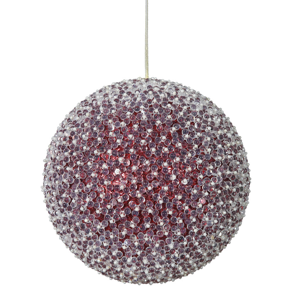 inch Acrylic Beaded Ball Ornament