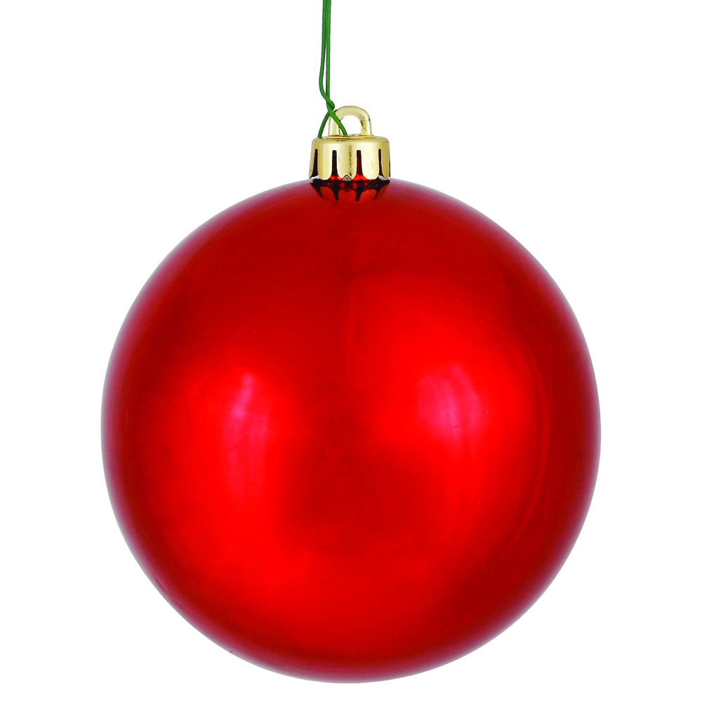 inch Shiny Ball Ornament: Set of 6