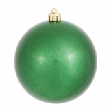 6 inch Green Candy Ball Ornament: Set of 4