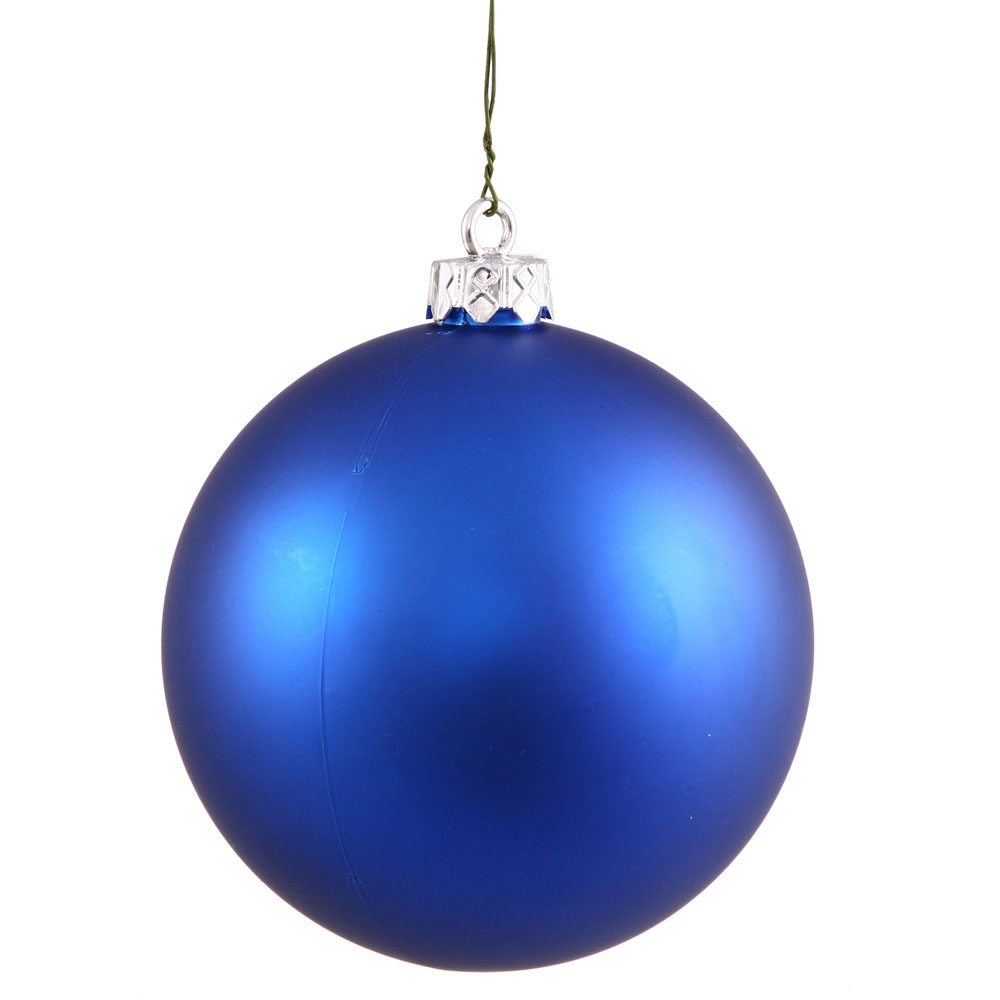 12 inch Blue Matte Ball Ornament