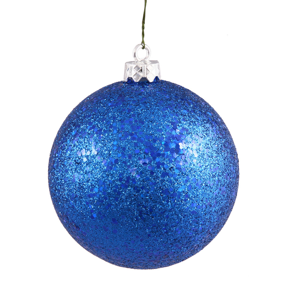12 inch Blue Sequin Ball Ornament