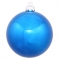 3 inch Blue Shiny Ball Ornament: Set of 32