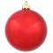 3 inch Christmas Red Shiny Ball Ornament: Set of 32