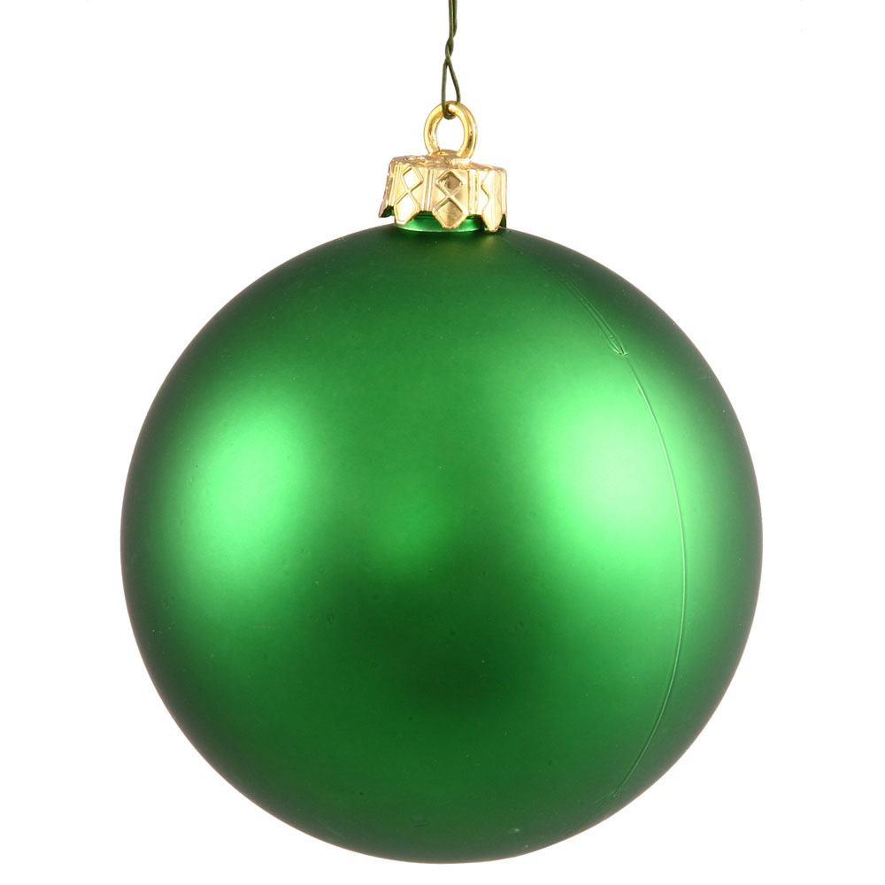 12 inch Green Matte Ball Ornament