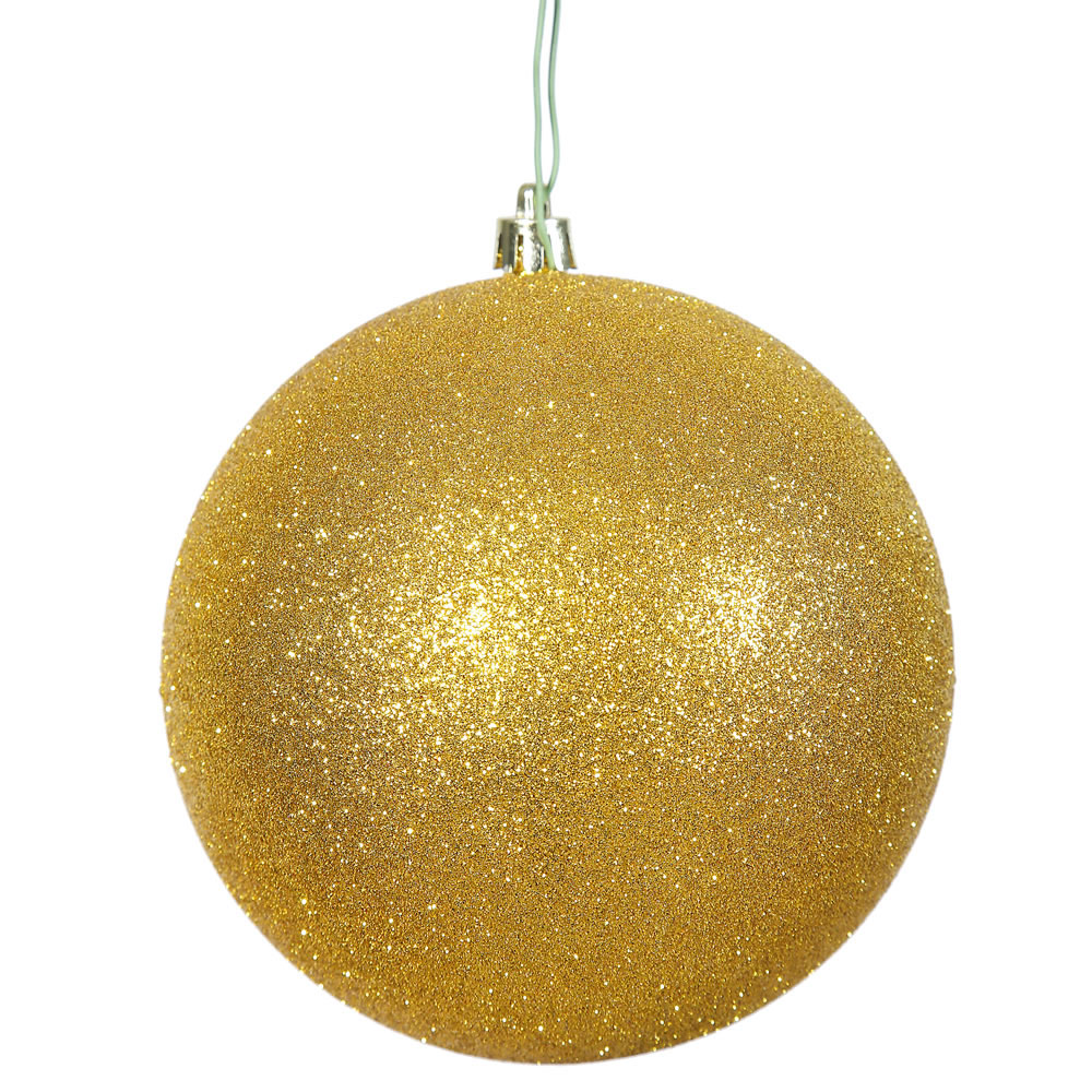 12 inch Gold Glitter Ball Ornament