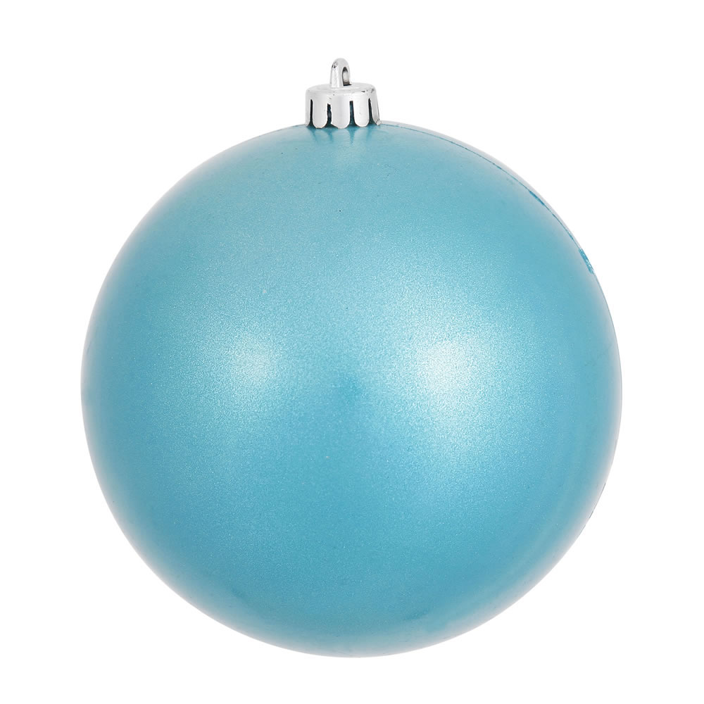6 inch Turquoise Candy Ball Ornament: Set of 4