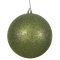 8 inch Olive Glitter Ball Christmas Ornament