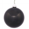 3 inch Jet Black Shiny Ball Ornament: Set of 32