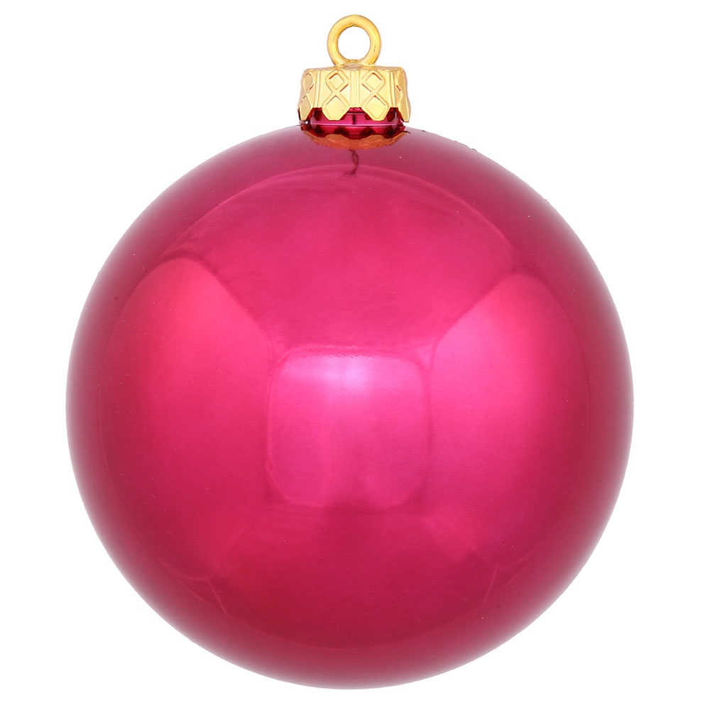 12 inch Wine Shiny Ball Ornament