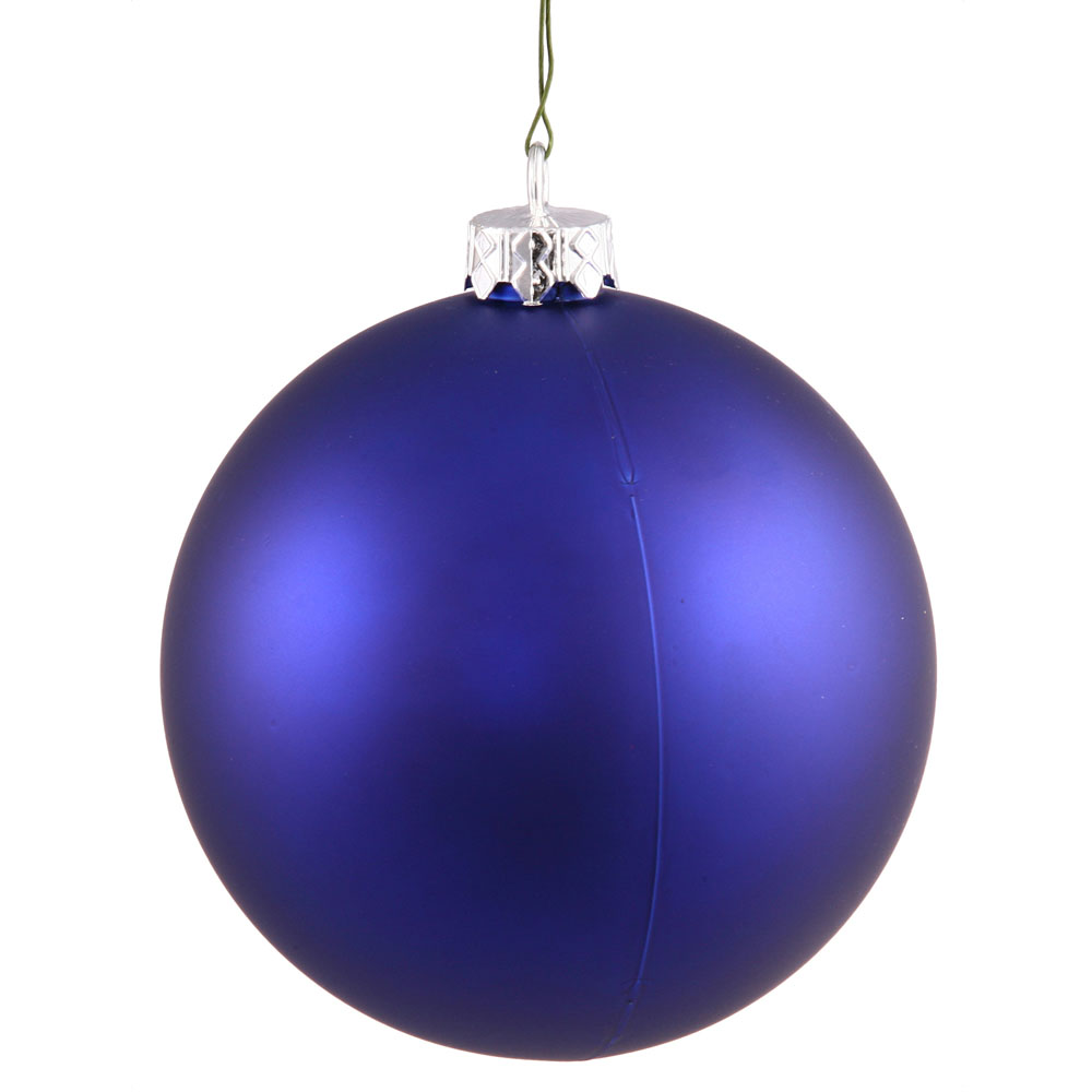 12 inch Cobalt Matte Ball Ornament