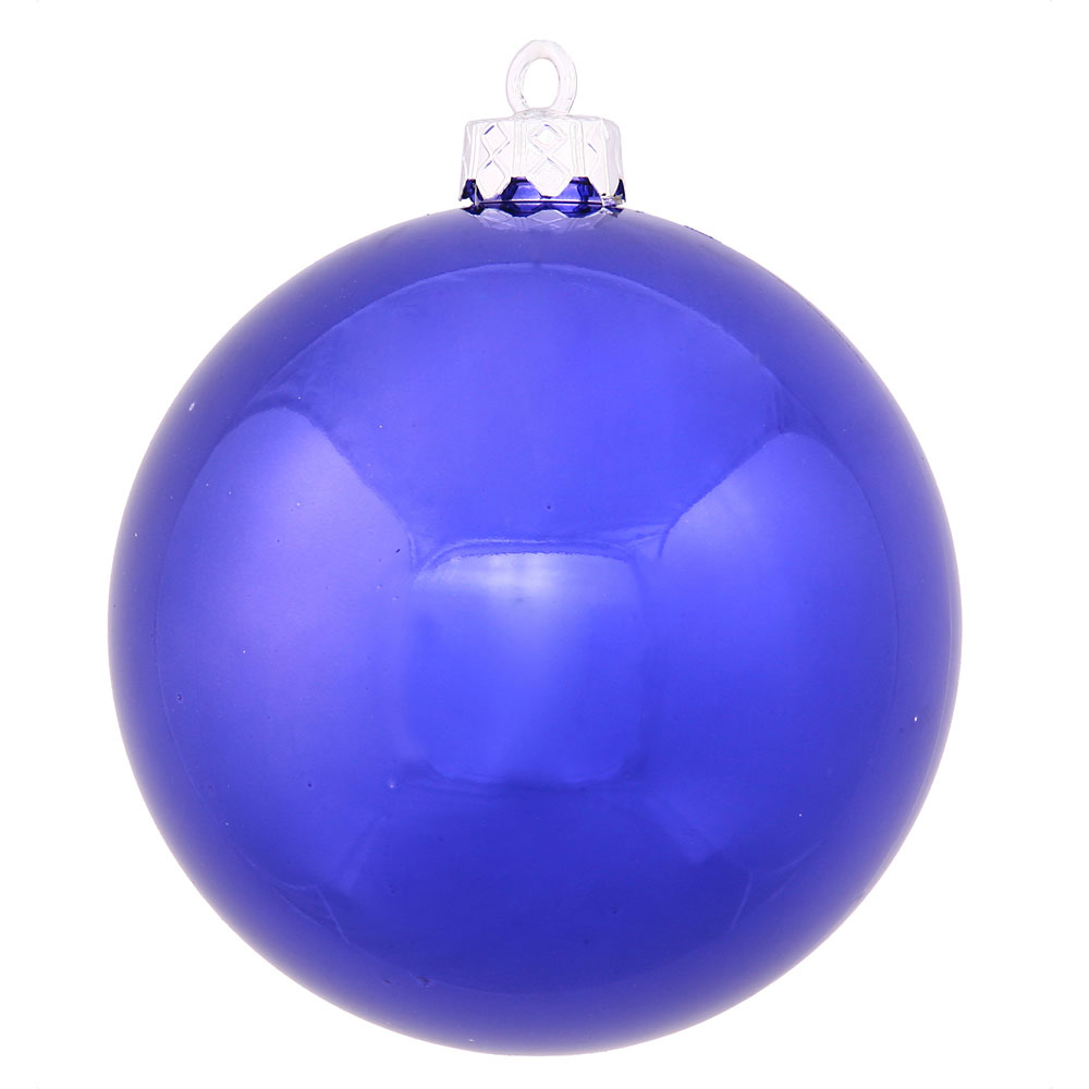 12 inch Cobalt Shiny Ball Ornament