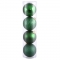 8 inch Emerald 4-Finish Ball Ornament: Set of 4