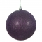 8 inch Plum Glitter Ball Christmas Ornament