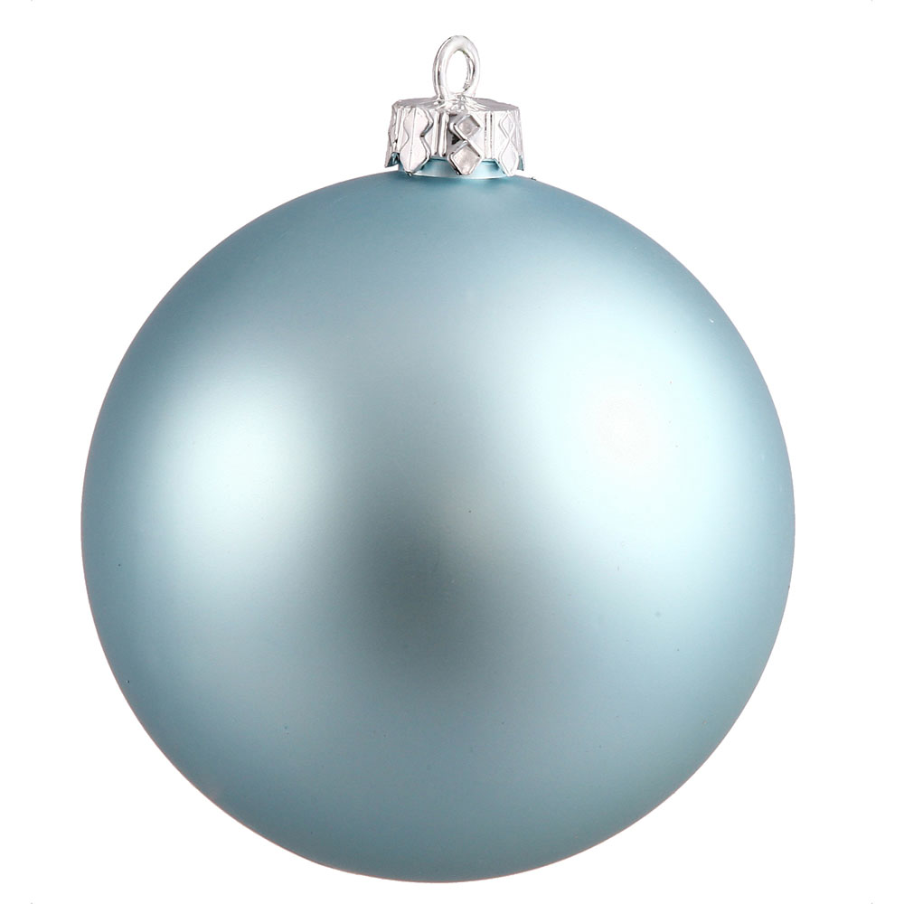 12 inch Baby Blue Matte Ball Ornament
