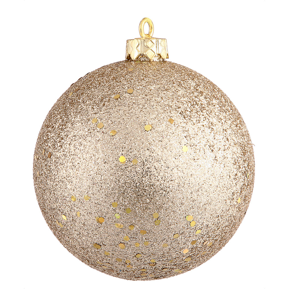 12 inch Champagne Sequin Ball Ornament