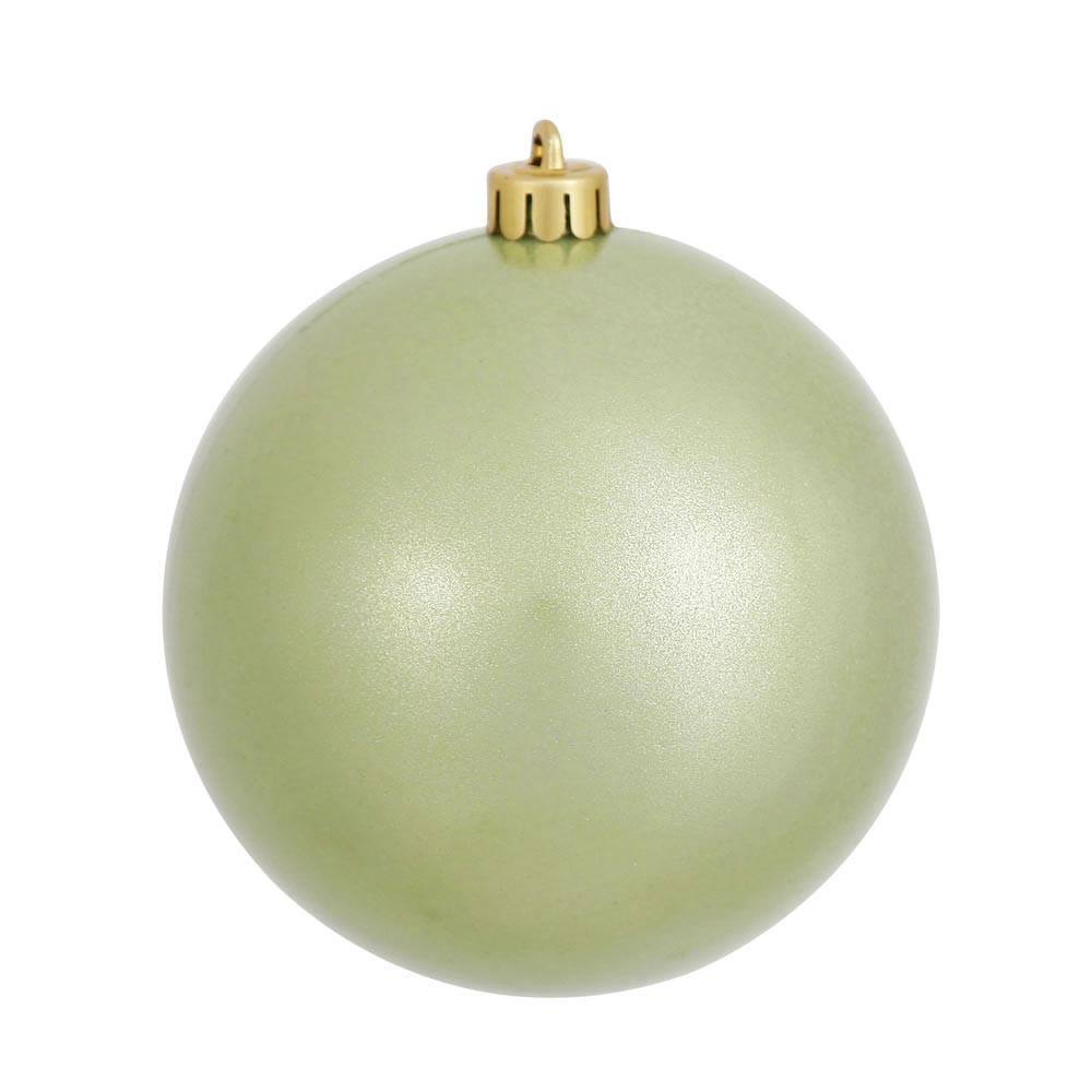 6 inch Celadon Candy Ball Ornament: Set of 4