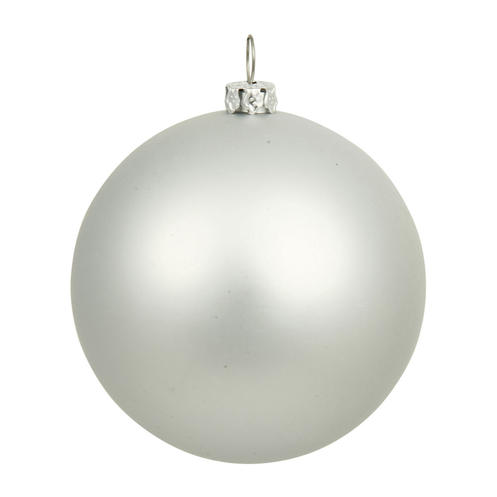 12 inch Silver Matte Ball Ornament