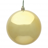 10 inch Gold Shiny Ball Ornament: UV Resistant