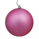 10 inch Mauve Matte Ball Ornament: UV Resistant