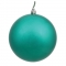 8 inch Teal Glitter Ball Christmas Ornament