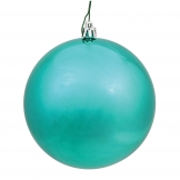 10 inch Teal Shiny Ball Ornament: UV Resistant
