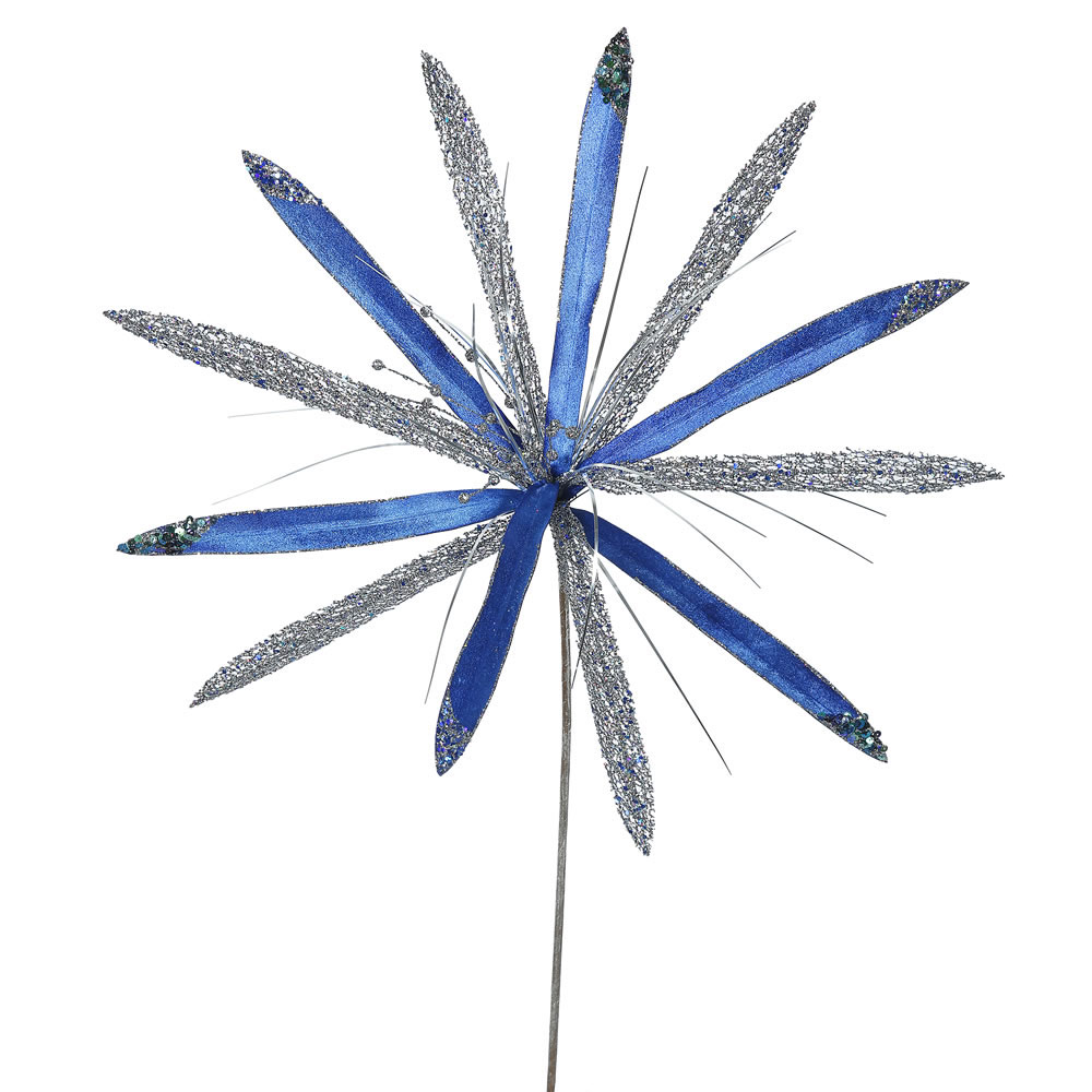 24 inch Blue Velvet Papyrus Pick: Set of 3
