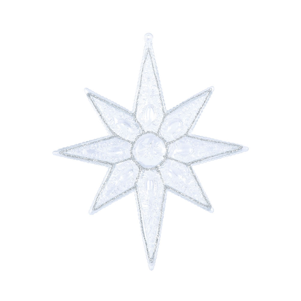 inch 8-Point Star Ornament: Set of 6