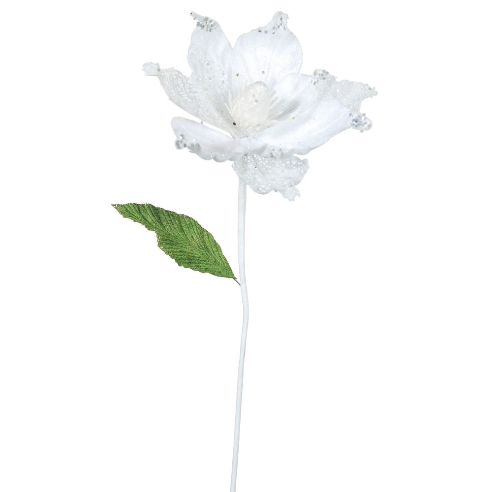inch Magnolia Flower Pick - inch Flower: Set of 6