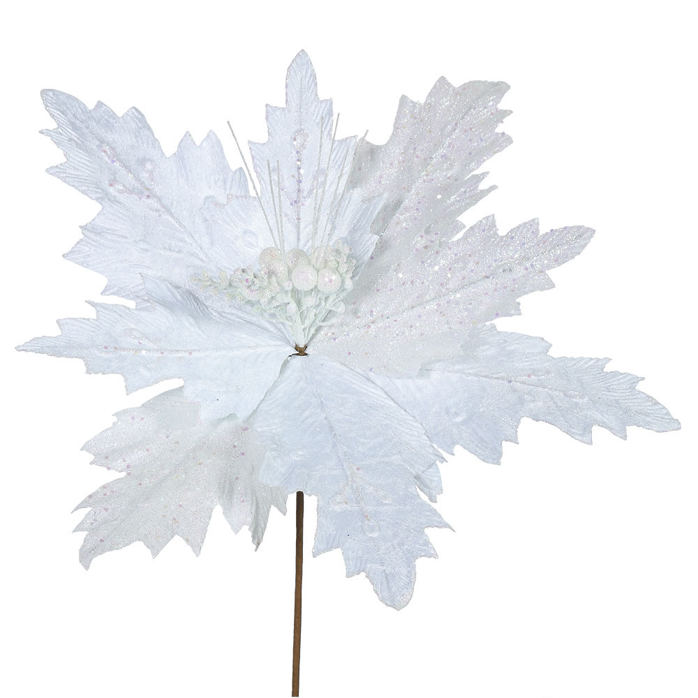 inch Poinsettia Flower: Set of 6