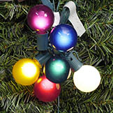 G50 Blue, Red, Green, Pink, Yellow E17/C9 Replacement Bulbs (Box of 10)