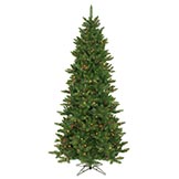 7.5 foot Slim Camdon Fir Tree: Multi-Colored LEDs