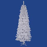 6.5 foot White Salem Pencil Pine Tree: Unlit