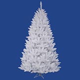 9.5 foot Sparkle White Spruce Christmas Tree: Unlit