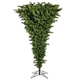 7.5 foot Green Upside Down Christmas Tree: Unlit