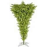 7.5 foot Lime Upside Down Christmas Tree: Unlit