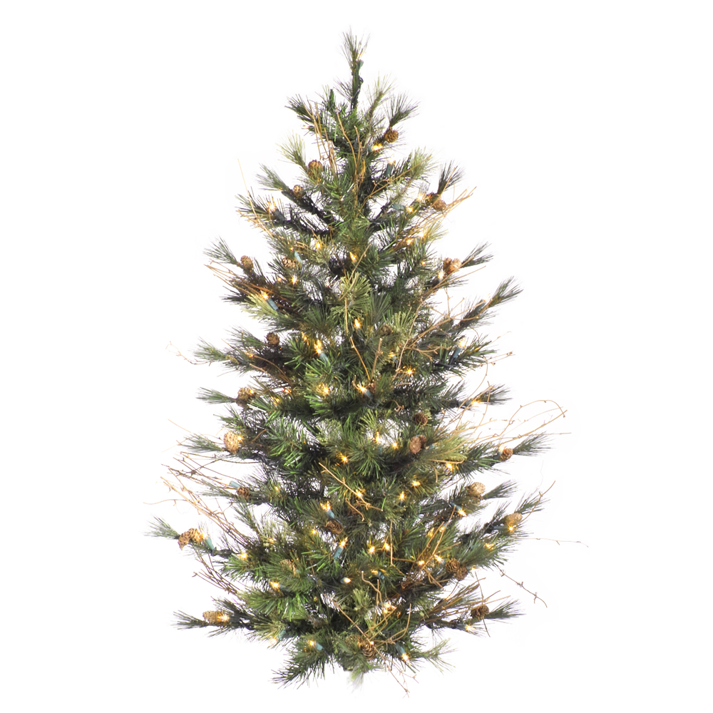 Mixed Country Pine Wall Christmas Tree