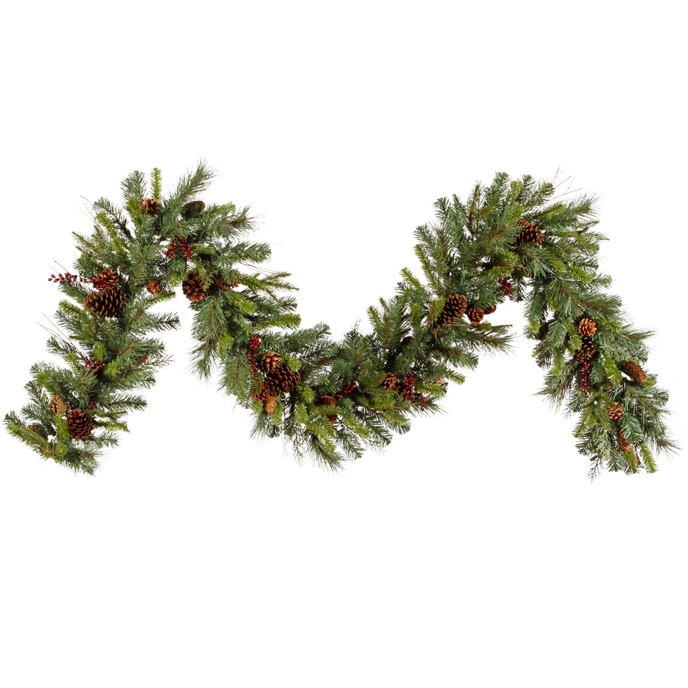 9 foot pe pvc cibola mixed berry garland unlit g118714 9 foot pe pvc cibola mixed berry garland unlit g118714