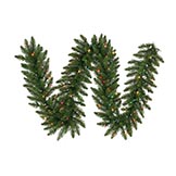 9 foot x 20 inch Camdon Garland: Indoor/Outdoor Multi-Colored LEDs