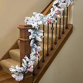 9 foot Flocked Alaskan Garland