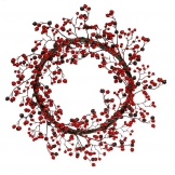 22 inch Outdoor Red/Burgundy Berry Wreath