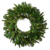96 inch PE/PVC Cashmere Pine Wreath: Unlit