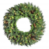 24 inch Cheyenne Pine Wreath: Unlit