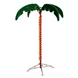 4.5 foot UV Protected LED Rope Light Palm Tree: Multi-Colored LEDs
