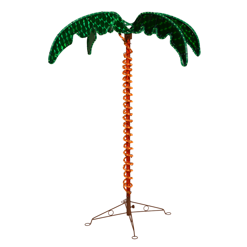 4.5 foot UV Protected LED Rope Light Palm Tree MultiColored LEDs