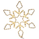 24 inch Pure White LED Rope Light Snowflake